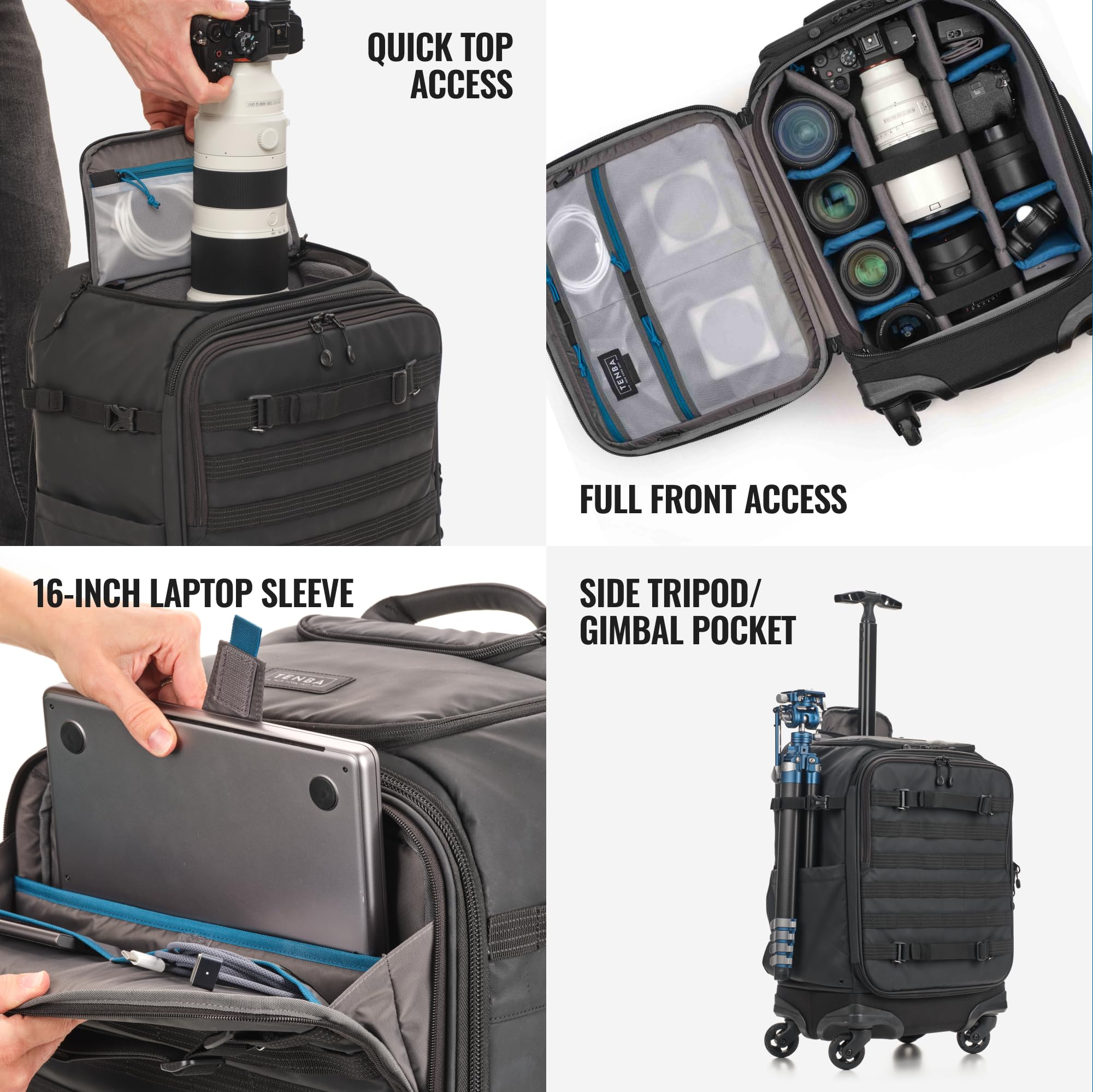 Amazon.com : Tenba Axis v2 28L Rolling Camera Backpack for DSLR